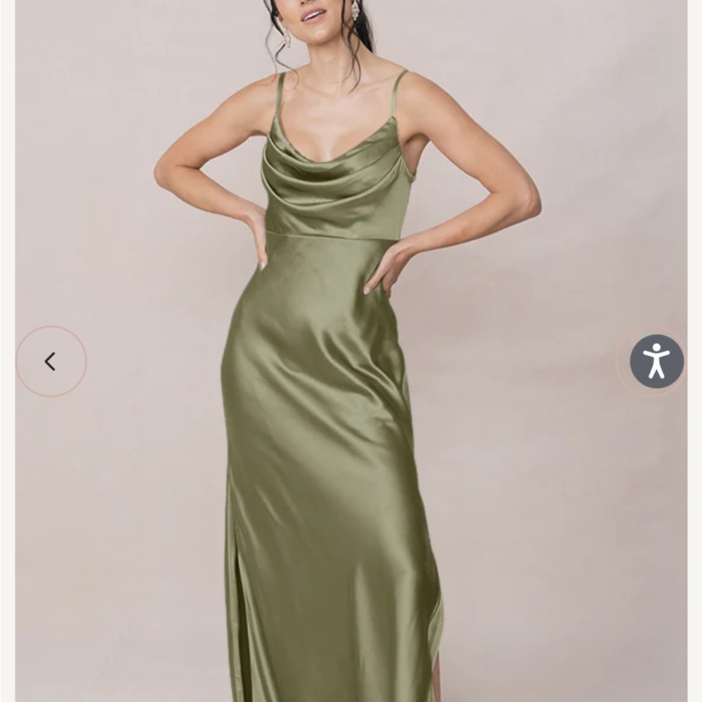 Revelry Skye Satin Sleeveless Bridesmaid Dress